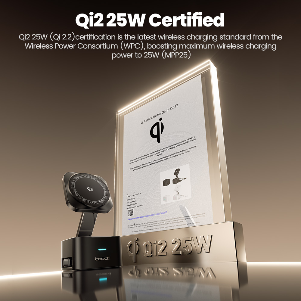 Chargeur sans fil Toocki QI2.2 - Smartwatch Apple Watch avis et prix
