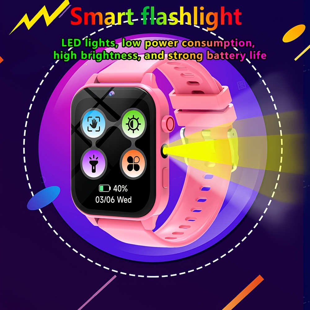 Montre connectée pour enfants, - Smartwatch Digital Watches For Kid Boy With Alarm avis et prix