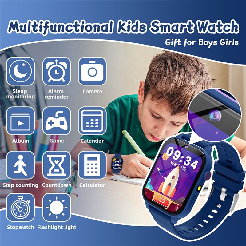 BNVN-Montre connectée pour enf - Smartwatch Watches Useful Gift For Boys avis et prix
