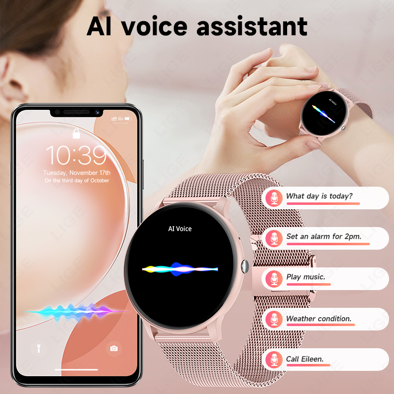 Montre connectée LIGE étanche  - Watches Ladies Smartwatch avis et prix