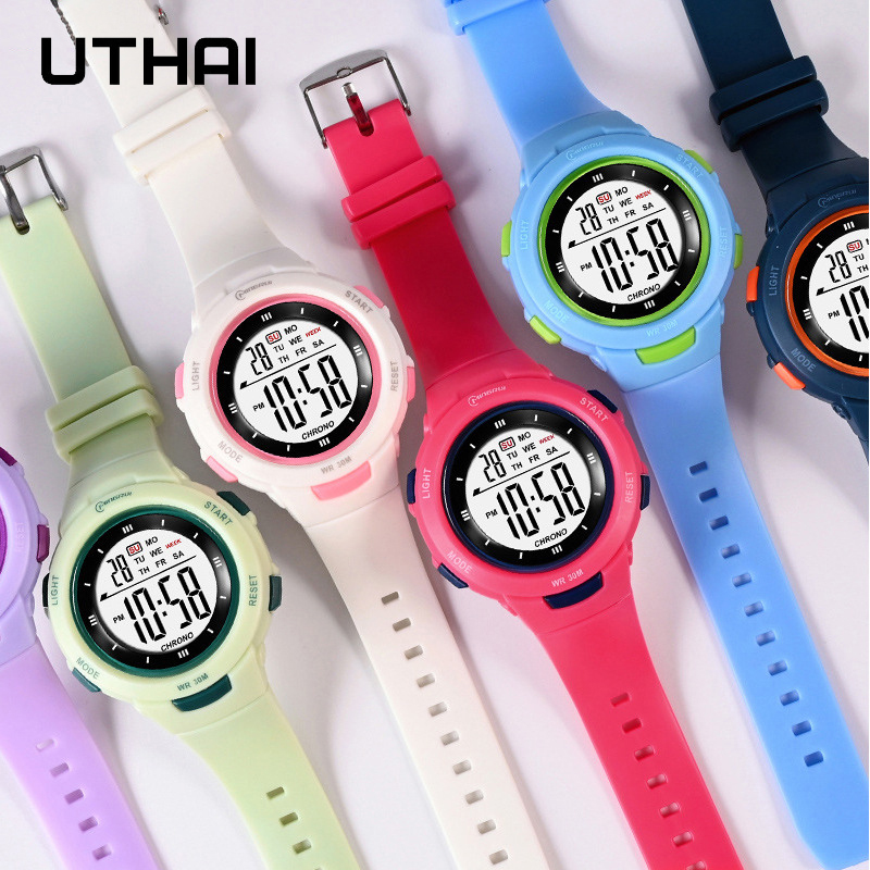 UTHAI CE49 enfants montres mod - Smartwatch Digital Watches For Kid Boy With Alarm avis et prix