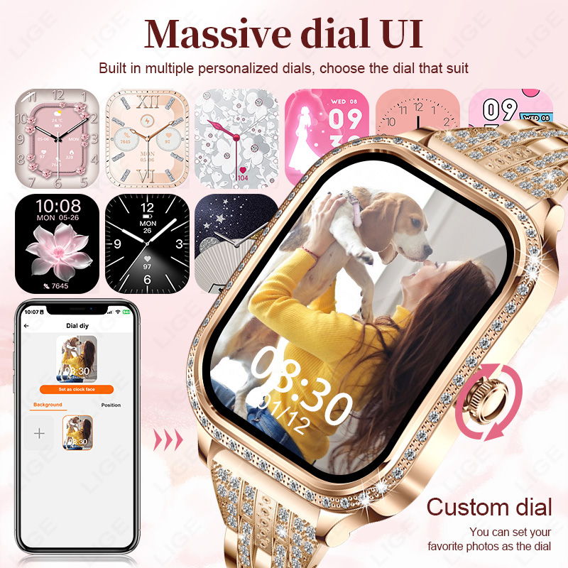 Montre connectée LIGE pour fem - Smartwatch Digital Watches For Women avis et prix