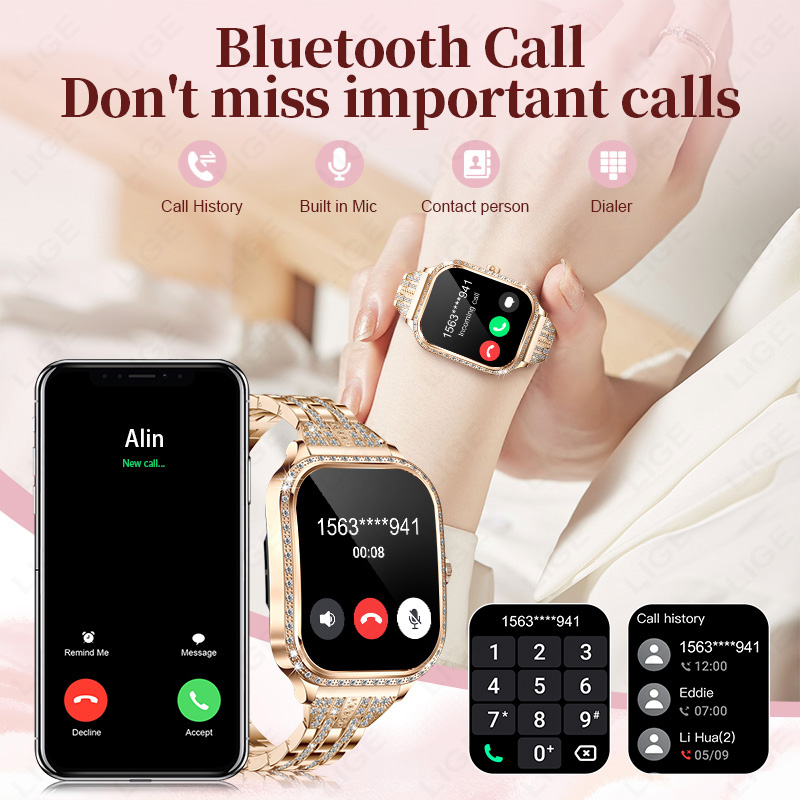 Montre connectée LIGE pour fem - Smartwatch Digital Watches For Women avis et prix