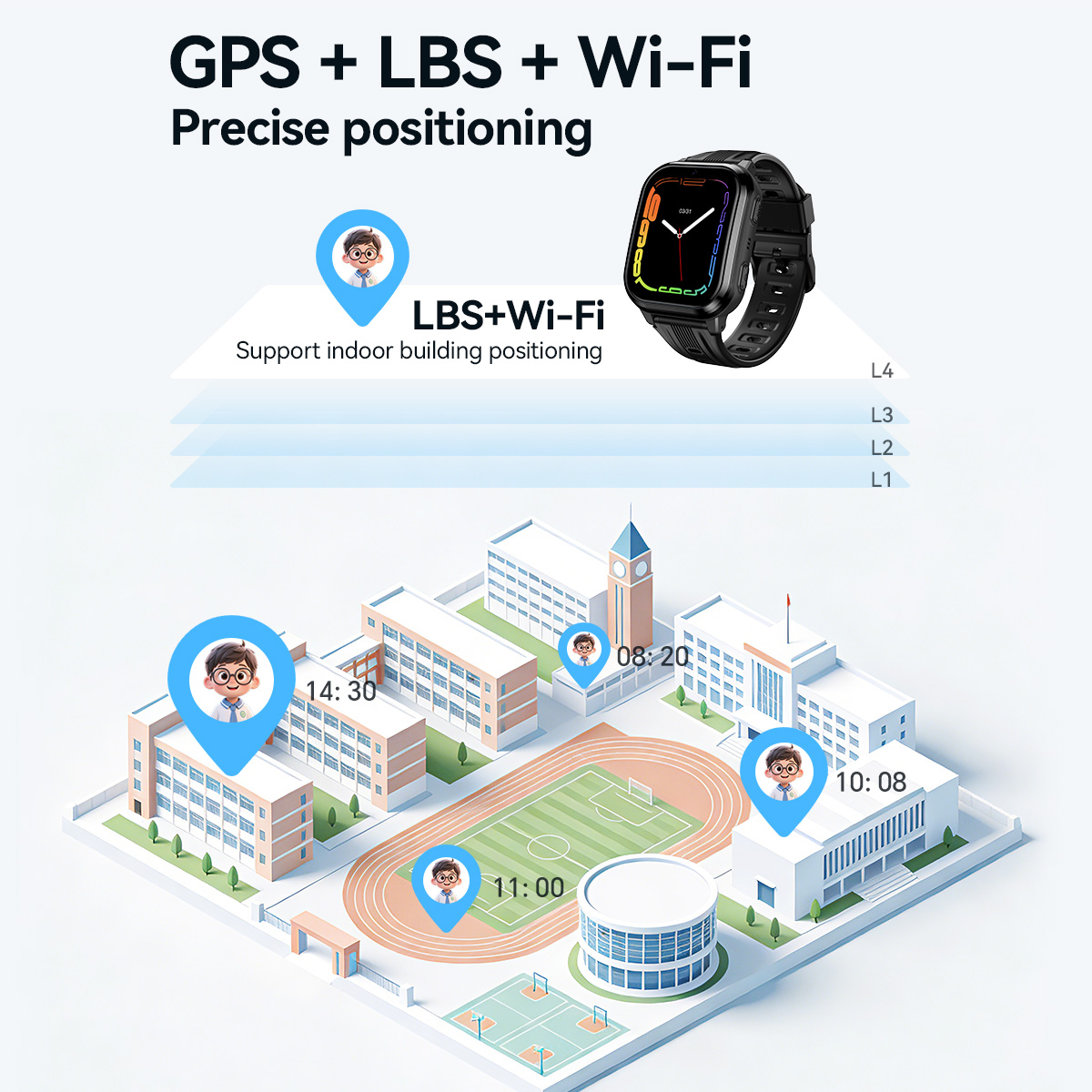 Montre connectée pour enfants  - Smartwatch Digital Watches For Kids avis et prix