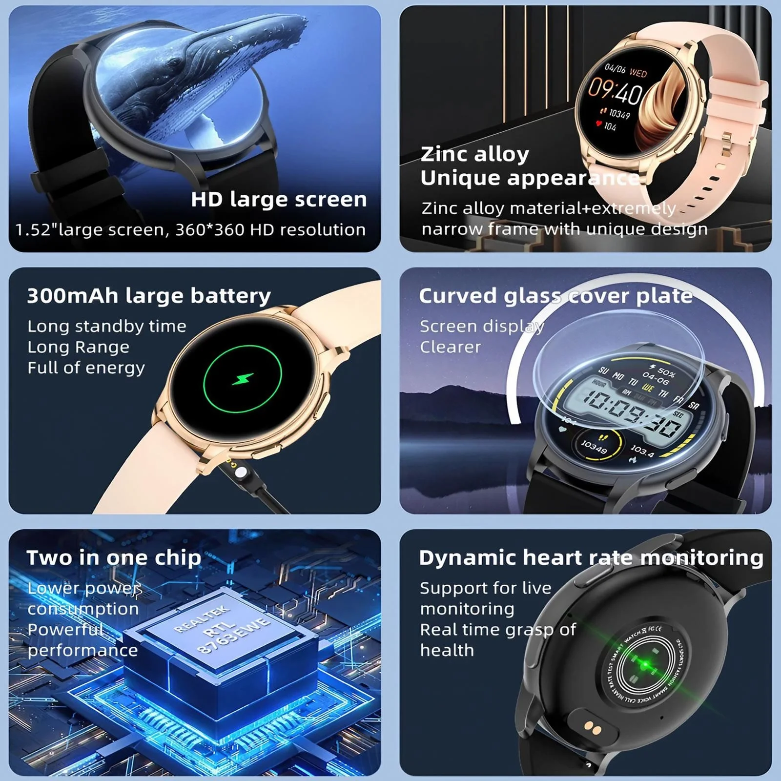 Montre connectée pour femmes,  - Smartwatch Digital Watches For Women avis et prix