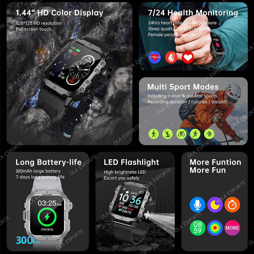 Montre connectée militaire GPS - Smartwatch Angelo Watches avis et prix